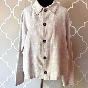 CP SHADES Jacket Cotton/Linen Natural Size Medium